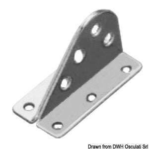 Forestay plate made of stainless steel
