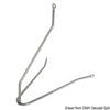 Mast steps made of 6 mm round bars