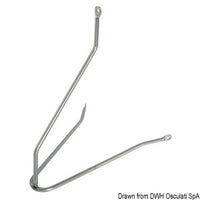 Mast steps made of 6 mm round bars
