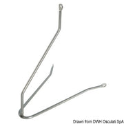 Mast steps made of 6 mm round bars