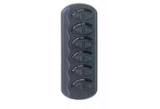 BEP Contour Gen2 6 Switch Panel Black with Charcoal Strip with 3 Fuses