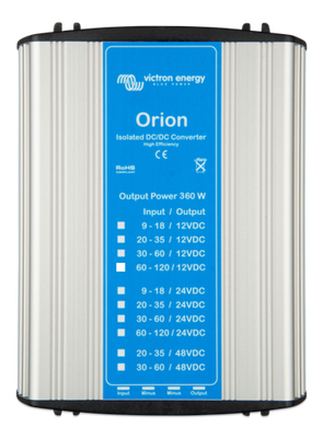 Victron Orion Isolated DC-DC converter. 110vDC input, 24v output. 360W.