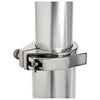 Osculati Giant Table Pedestal Polished Anodised Aluminium 345-714mm