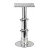 Osculati Giant Table Pedestal Polished Anodised Aluminium 345-714mm
