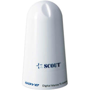 Scout Wave 4" Omnidirectional TV/FM Antenna Kit with Splitter (White)