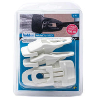 AG Midi Holdon Fabric Clip in White (Pack of 4)