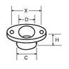 RWO Screw Down Bush 16mm Black (x2)