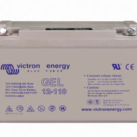 Victron 12V GEL deep cycle battery - 100 ah @ C10, 110 ah @ C20