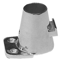 Stanchion base straight 90° 55x73mm 65mm