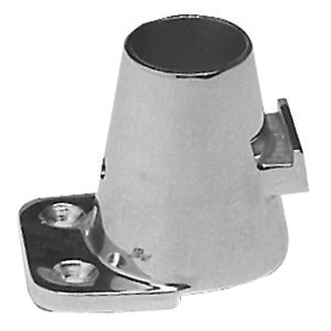 Stanchion base straight 90° 55x73mm 65mm