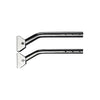 St. Steel Fixing Brackets + Stand-Offs for 15° Transom 35435