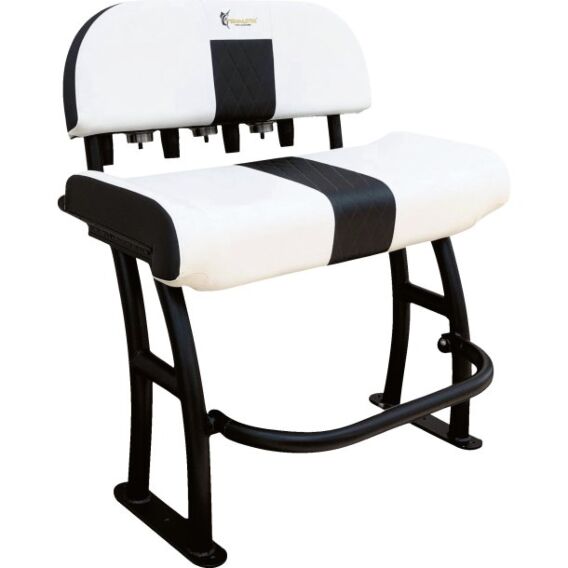 Off-white seat cushion with black accent for Pro Series leaning post 67638
