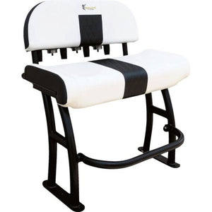 Off-white seat cushion with black accent for Pro Series leaning post 67638