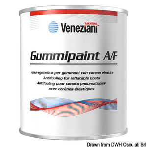 Gummipaint elastic antifouling grey 0.375 l
