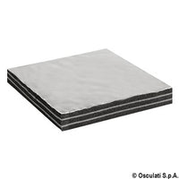 Sound-deadening and sound-insulating ISO 4589-3 fiberglass panels