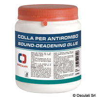 Self-extinguishing glue for sound-insulating/sound-deadening panels