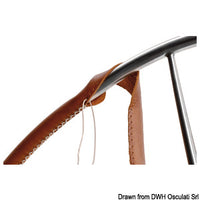 Kit to cover steering wheels w/leather brown