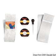 Kit to cover steering wheels w/leather white