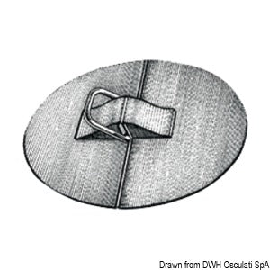 Stainless steel D rings with EPDM support