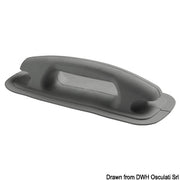 Maniglia/bitta 284x116 mm grigio scuro RAL 7012