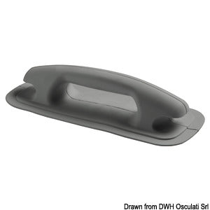 Maniglia/bitta 284x116 mm grigio scuro RAL 7012