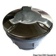 Inflation valve Chromed w/exchangeable body core