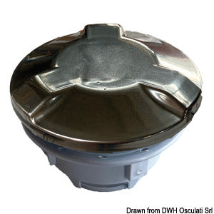 Inflation valve Chromed w/exchangeable body core