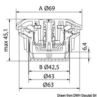 Inflation valve core