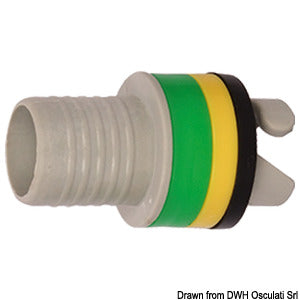 Adapter for inflators and valves; Halkey Roberts