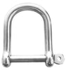 Wide D Shackle with Captive Pin