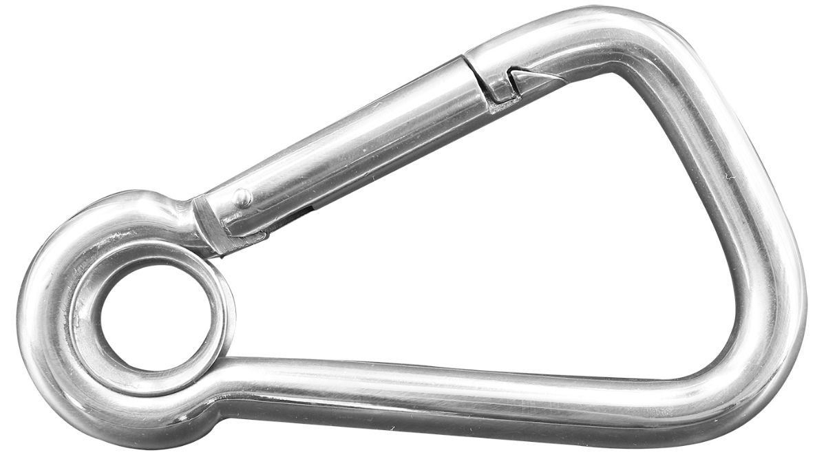 Asymmetric Spring Hook with Eyelet
