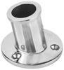 Flag Pole Socket 6° off Vertical - Mirror Polish