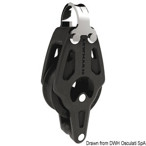 Control 30 single strap block w/becket