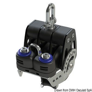 HTX 50 triple block w/becket and cam cleat