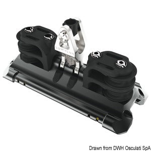 Mainsheet car 1 upstand double control line sheave