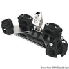 Mainsheet car 2 upstand double control line sheave w/cleat