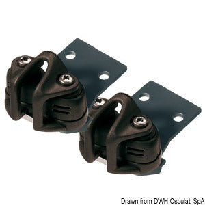 Cam cleat w/fixing plate (pair) size 1