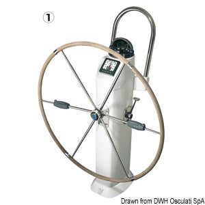 LEWMAR compact folding wheel 101 cm