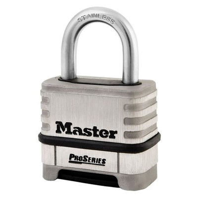 Masterlock Combination Padlock in Stainless Steel (57mm)