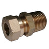 AG Male Gas Coupling (1/2" BSP Taper to 1/2" Compression) 7071 D13/32/323W
