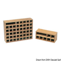 Teak rack for 40 flags