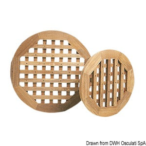 Teak round grating Ø 400 mm