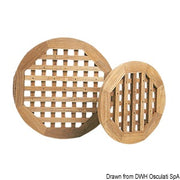 Teak round grating Ø 500 mm