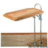 Foldable teak table top 70x64 cm