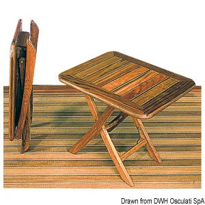ARC teak tip-top table, adjustable height