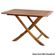 Foldable teak table 110x70 cm