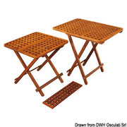 Teak foldable table 60x60 cm