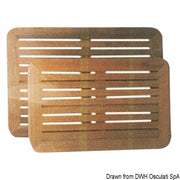 Teak table top 55x80 cm