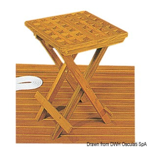 ARC teak folding stool