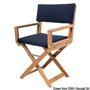 Sedia pieghevole ARC in Teak blue navy
